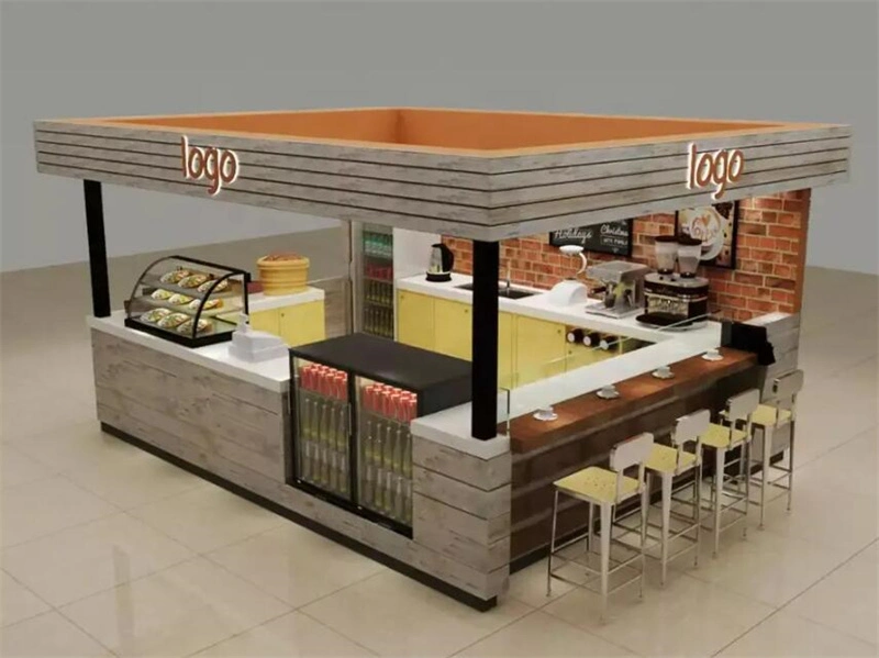 Cafe Kiosk Bar Furniture Outdoor or Indoor Mall Coffee Shop Kiosk